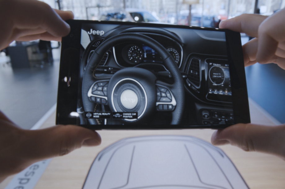 Event TV Jeep introduces AR experience in dealerships