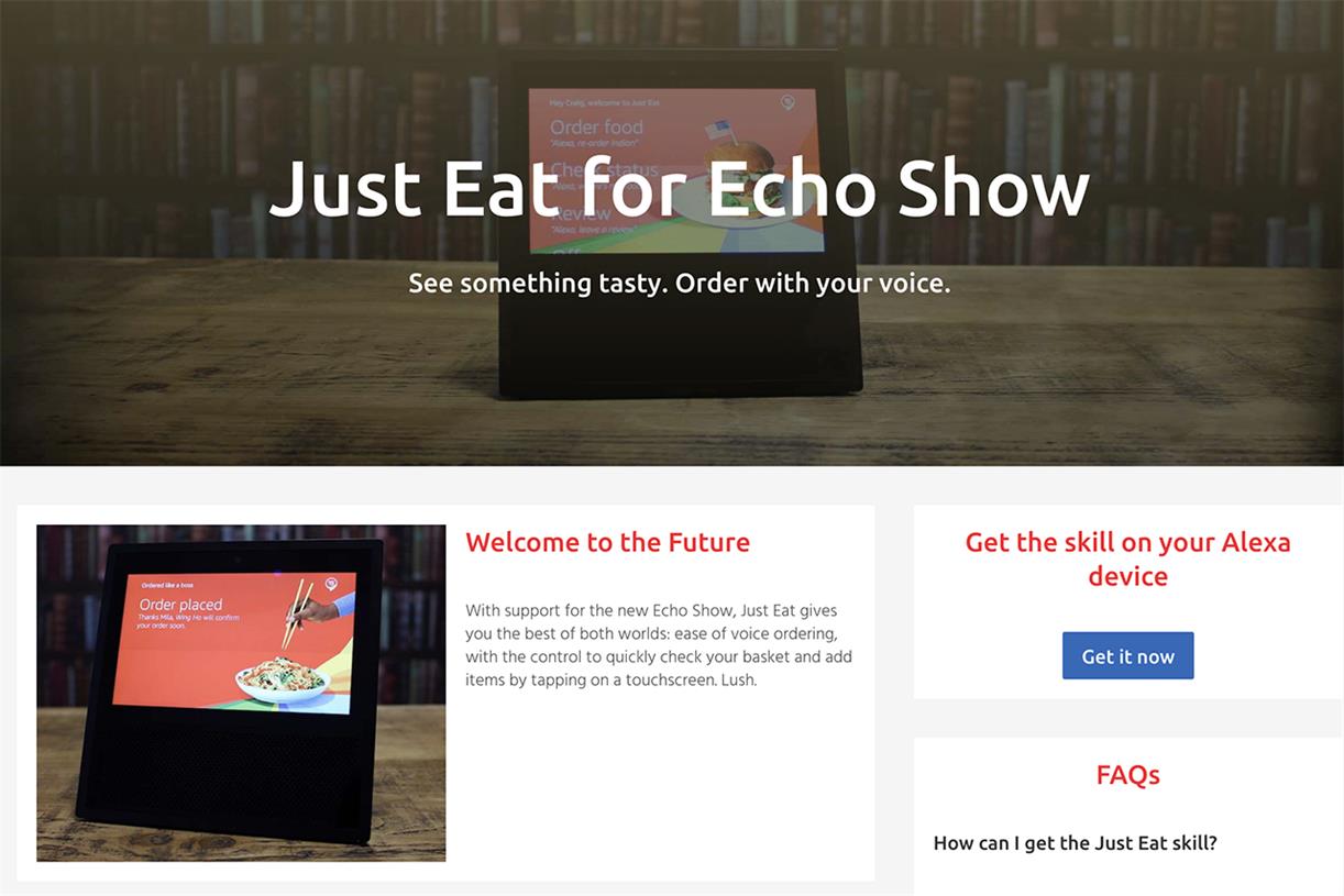 Alexa store just eat