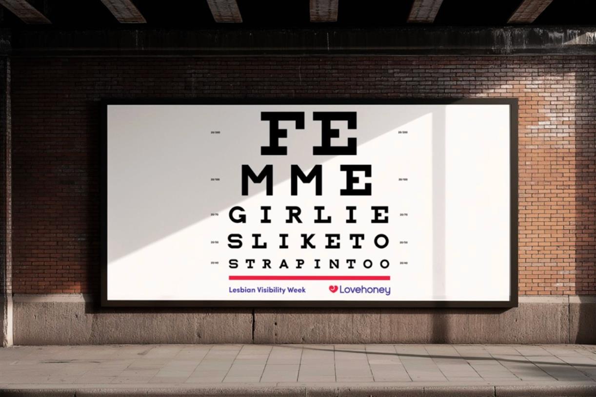 Ocean Outdoor rejects Lovehoney ads for Lesbian Visibility Week