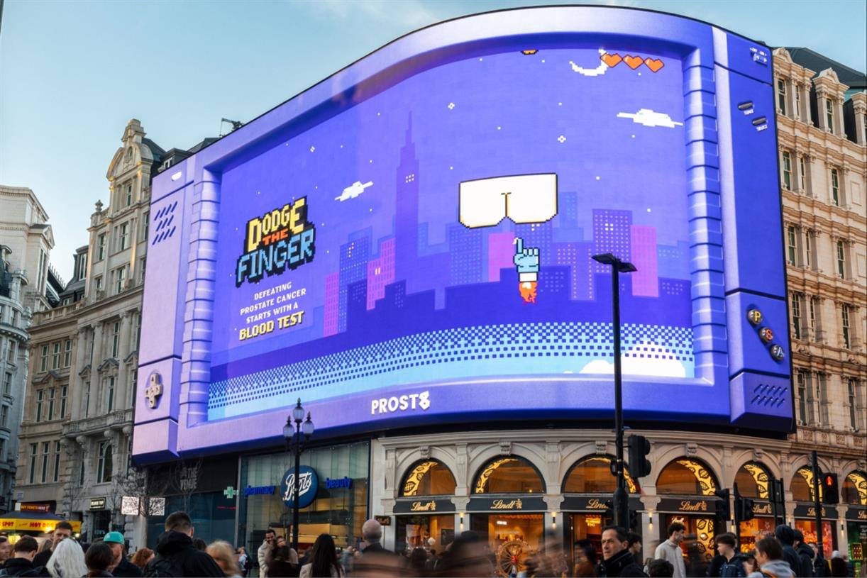 Prost8 creates "dodge the finger" game to drive blood-test awareness in OOH ad