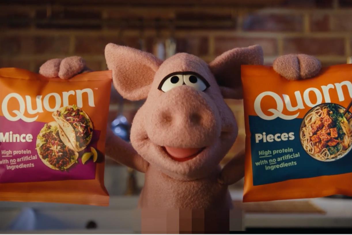 Quorn ad stars 'naked' animal puppets