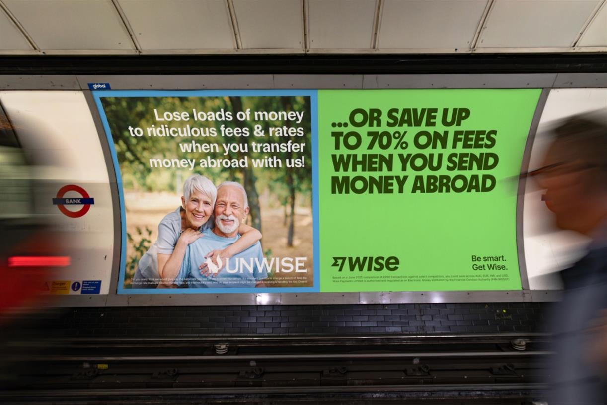 Wise’s debut work by Ace of Hearts features OOH for parody banks