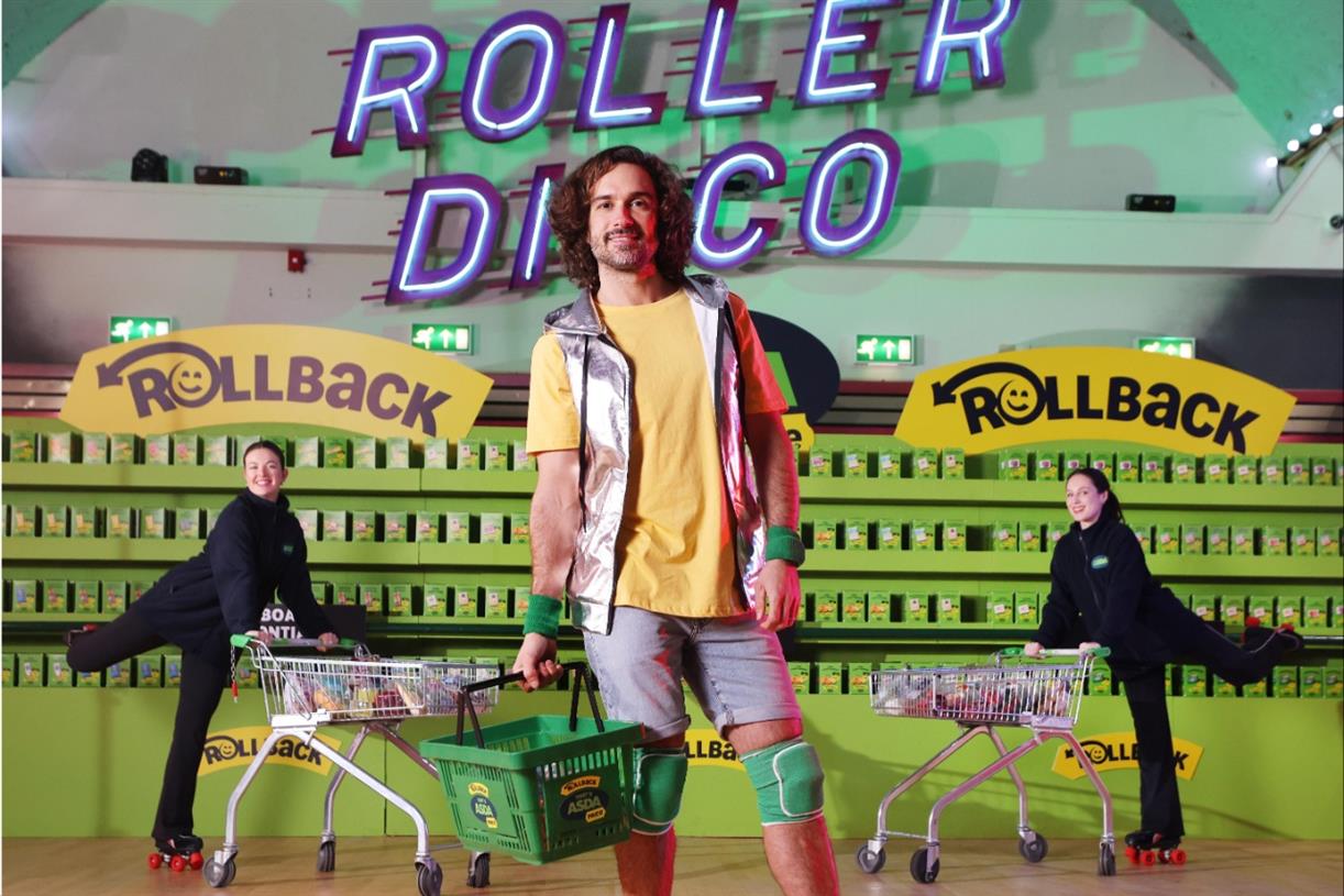 Asda partners Joe Wicks in supermarket-themed roller disco