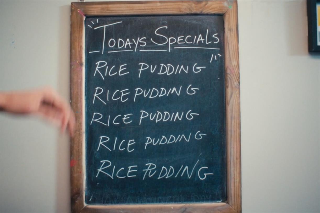 Müller ad puts single item on the menu in Declan Rice-fronted café