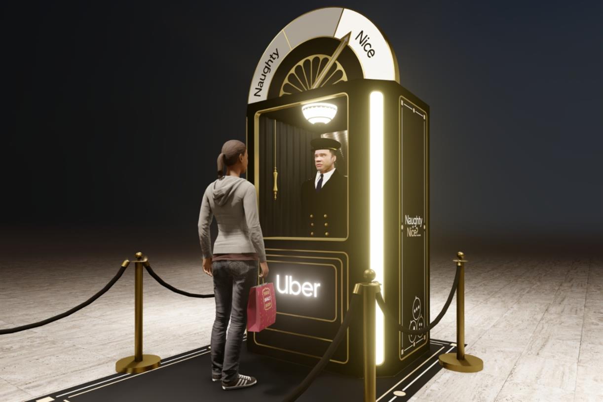 Uber rewards riders with ‘Naughty or nice booth’