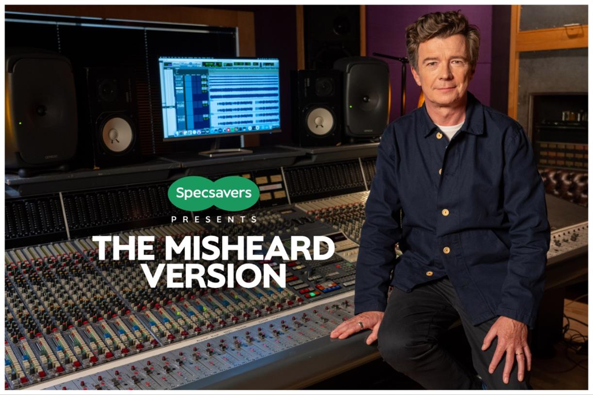 Specsavers launches misheard lyrics radio ad with Rick Astley