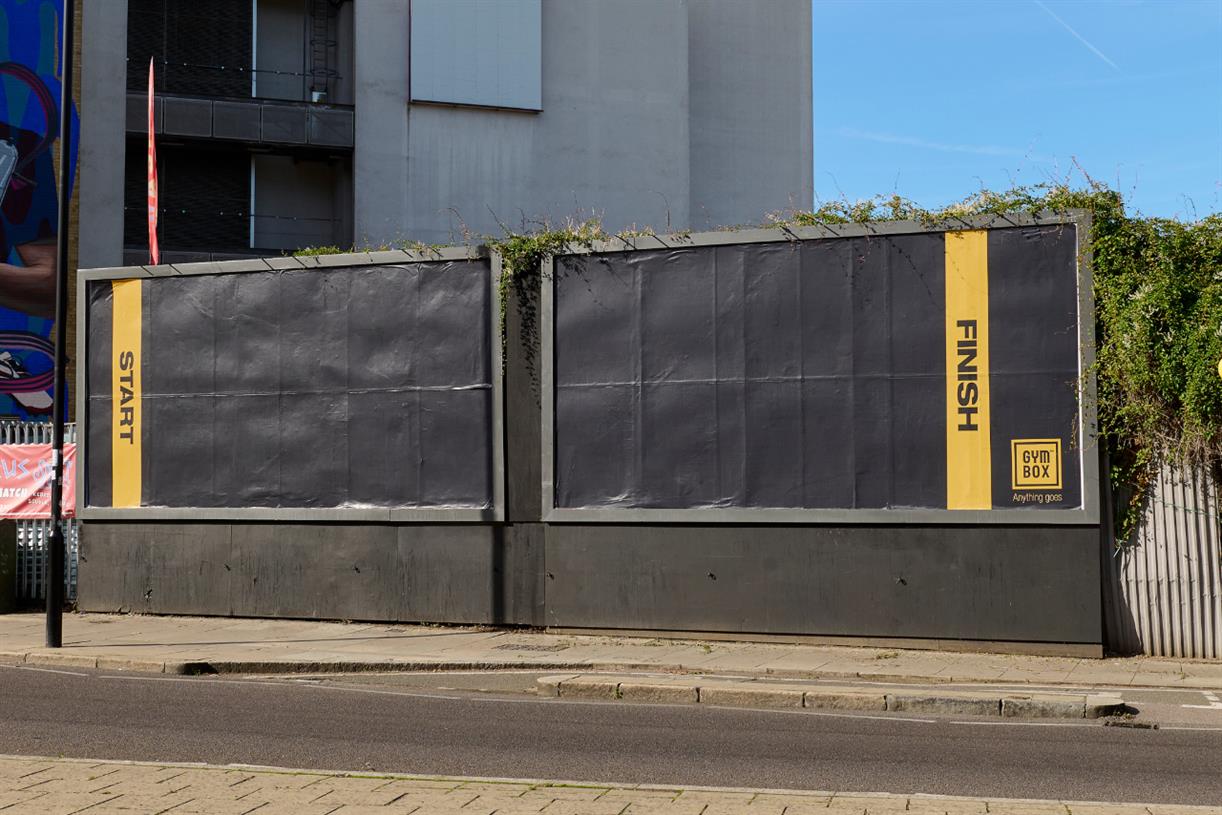 Gymbox billboards put passers-by in a race