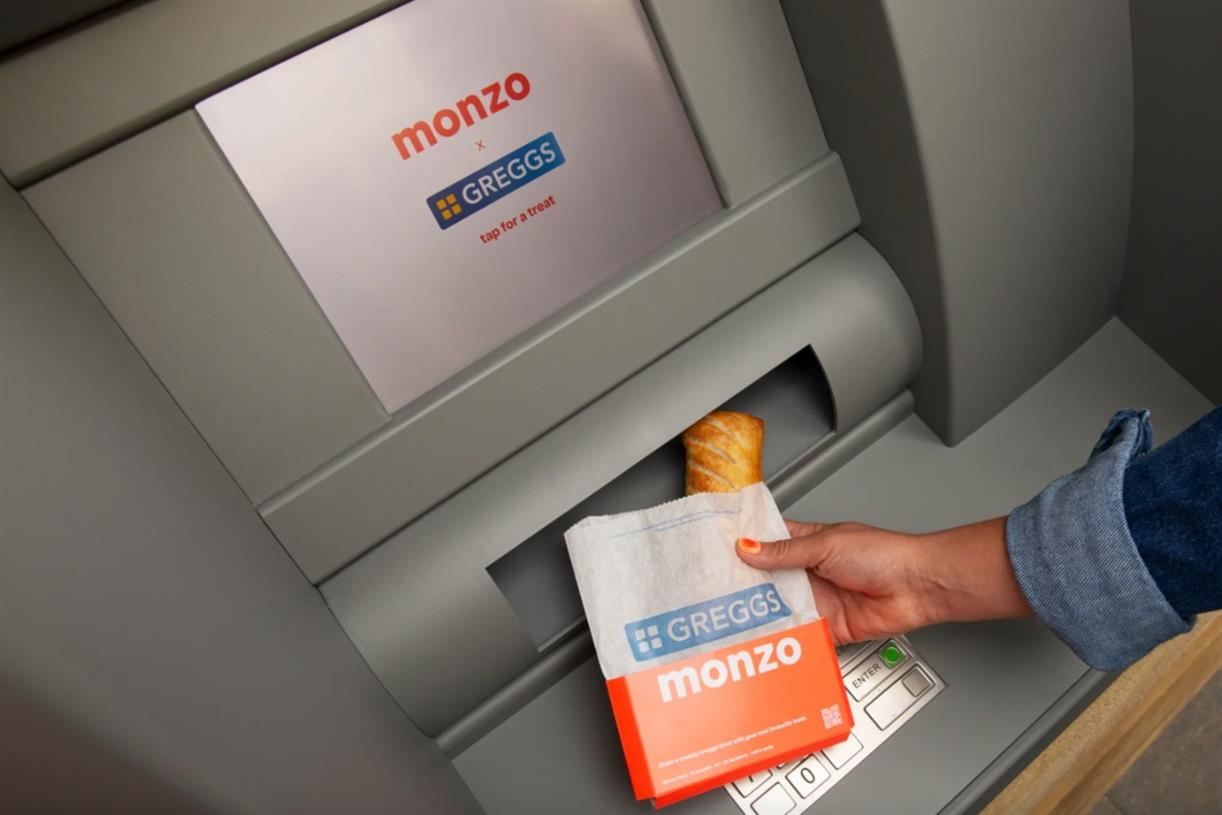 Monzo and Greggs launch sausage roll dispensing ATM