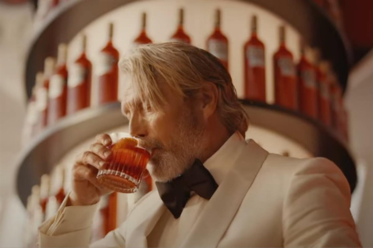 Campari turns Mads Mikkelsen into mixologist in spot for Cannes Film Festival