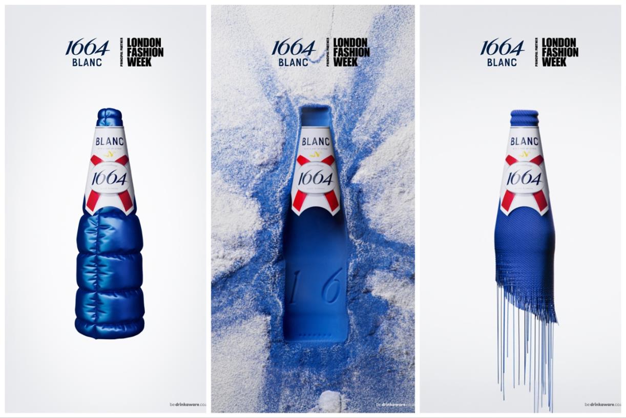 1664 Blanc transforms bottles into fashion items for London Fashion Week campaign