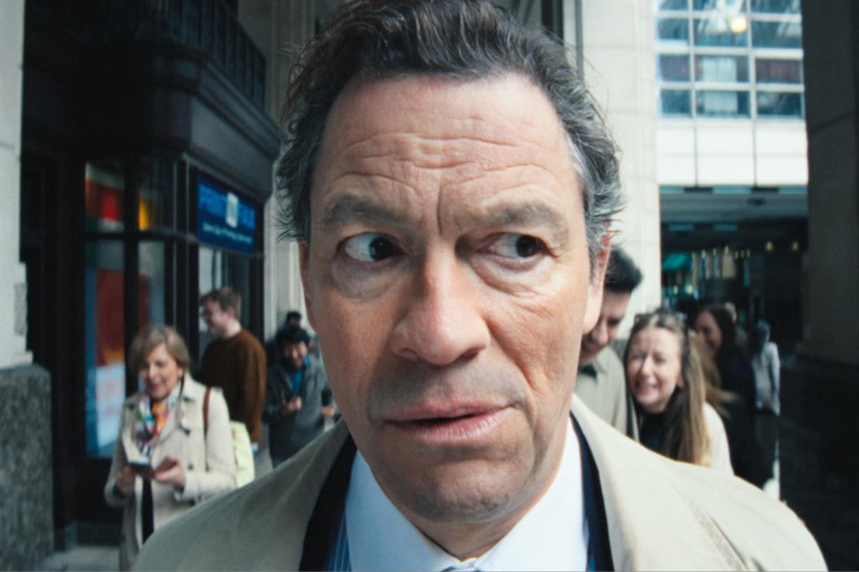 Dominic West finds nation in suspiciously good spirits in Nationwide ad