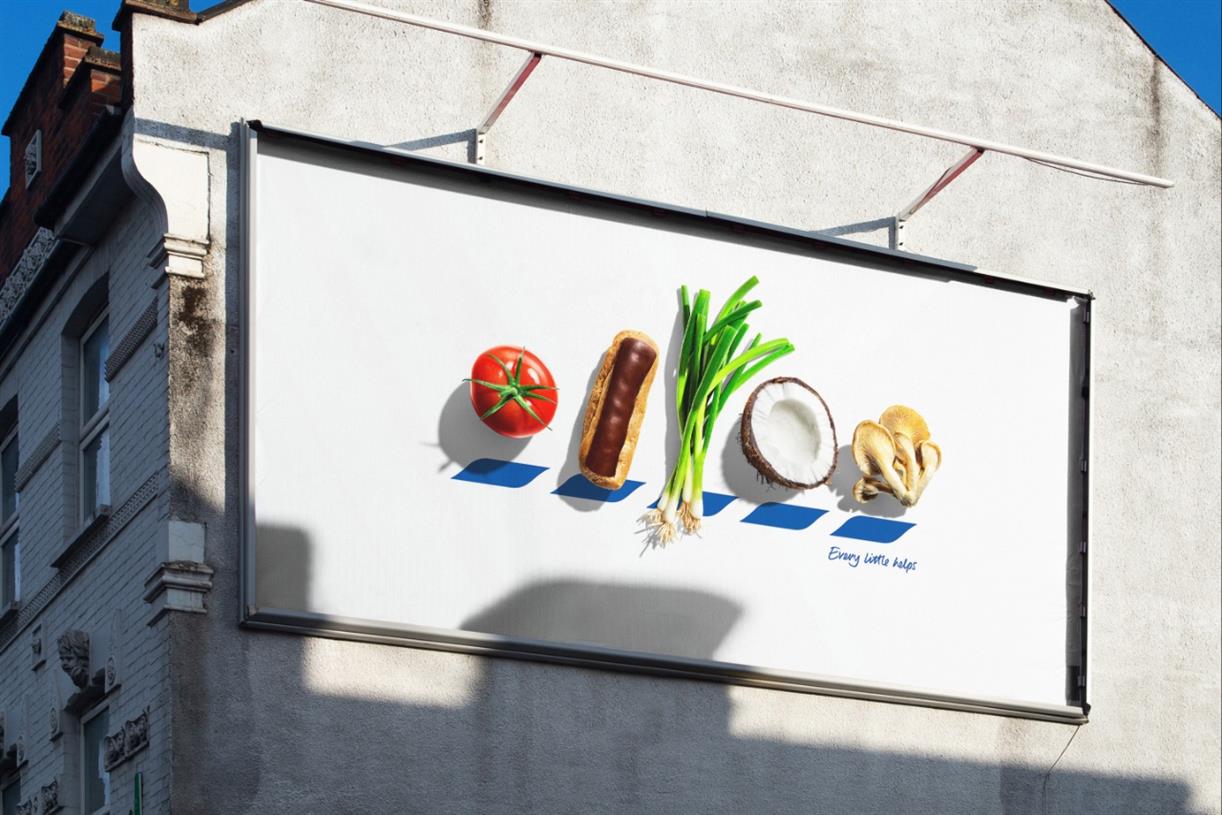 Tesco replaces logo letters with food in OOH campaign - The world of zen