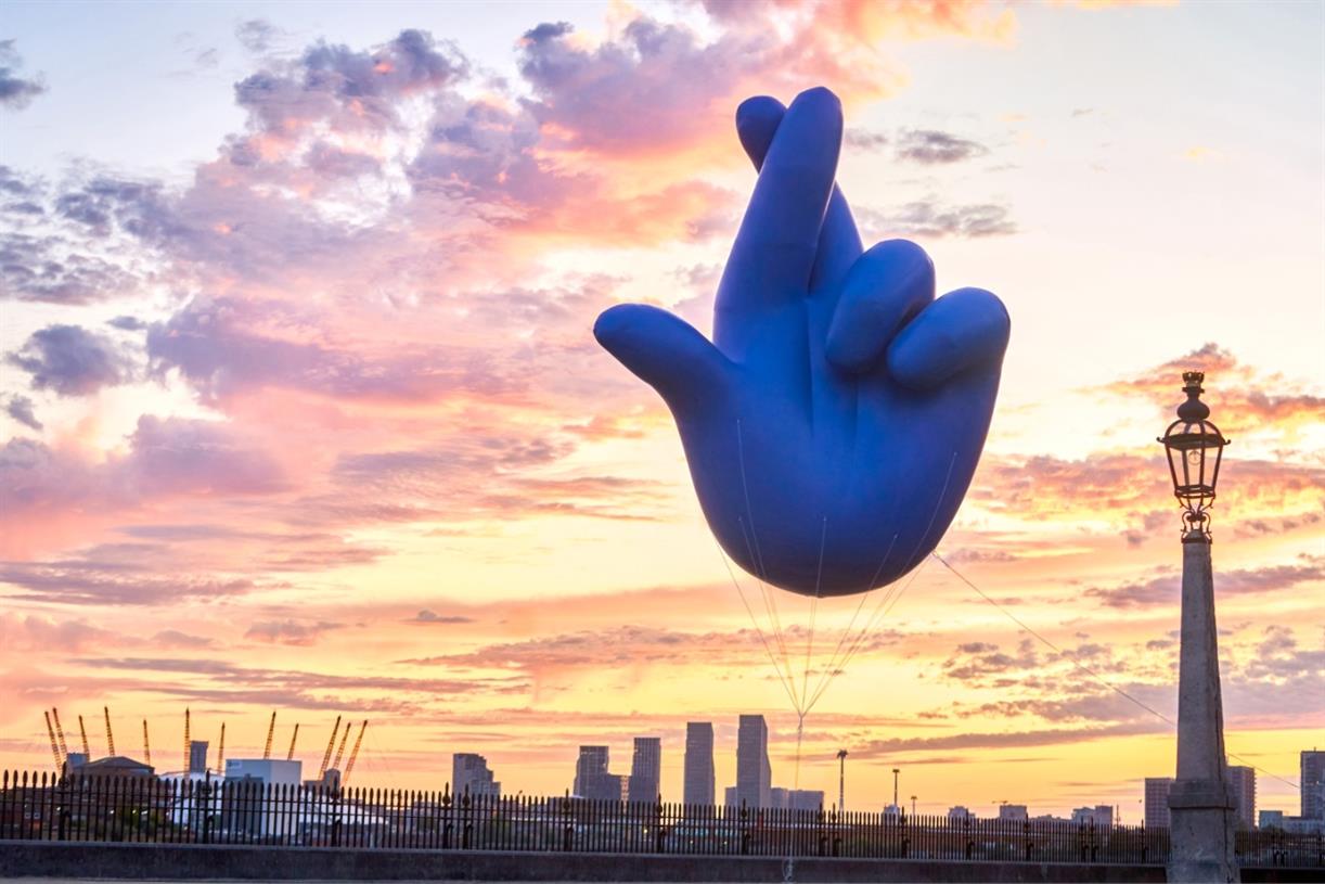 Allwyn floats blimp alongside landmarks to celebrate 'national optimism'