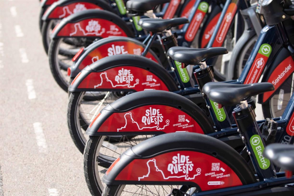 Santander and TfL to guide people on cycling ‘side quests’
