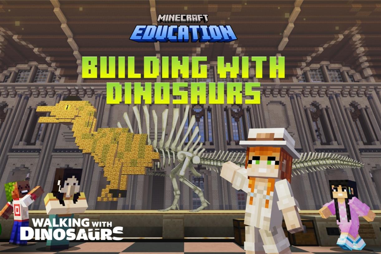 BBC and Minecraft team up to create dino-themed building game for students