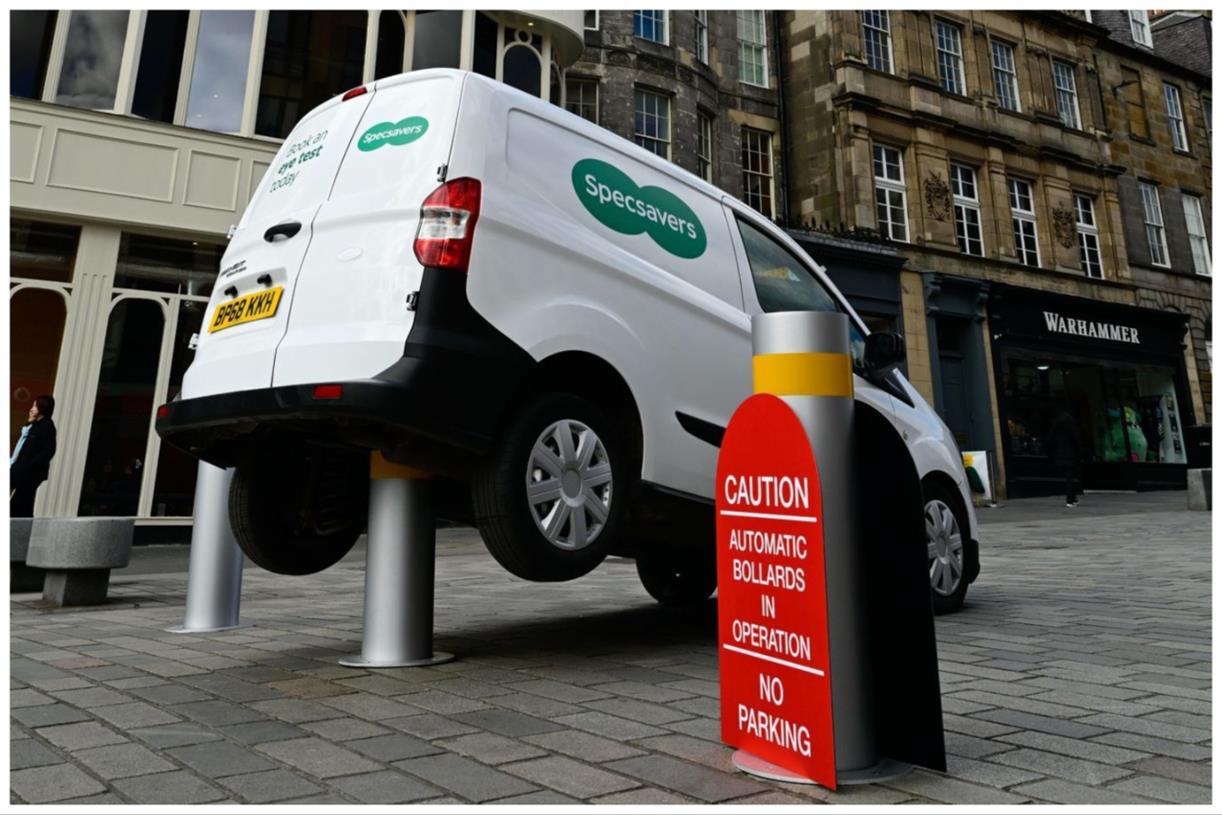 Specsavers ‘crashes’ van in marketing stunt