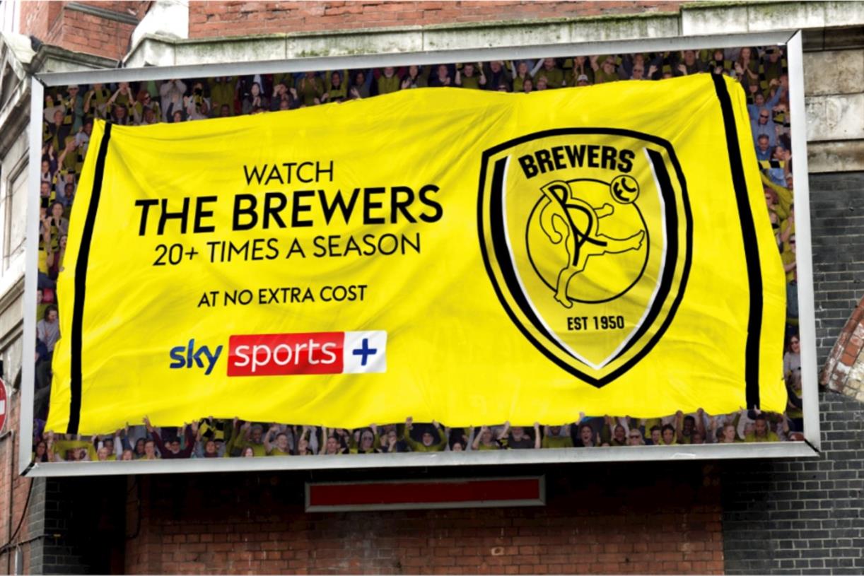 Sky promotes launch of Sky Sports+ with localised out-of-home ads