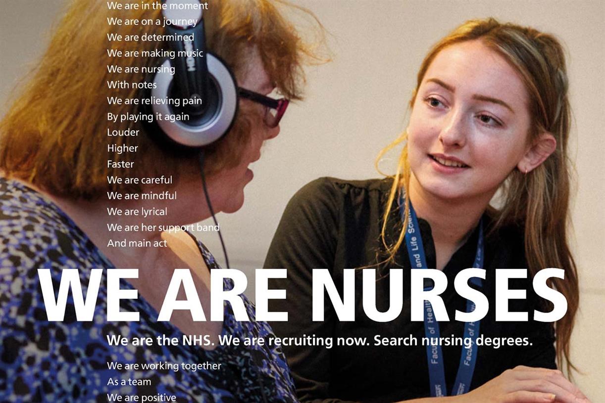 Nhs Targets Uni Applicants With Nursing Recruitment Poster Campaign Campaign Us 8610