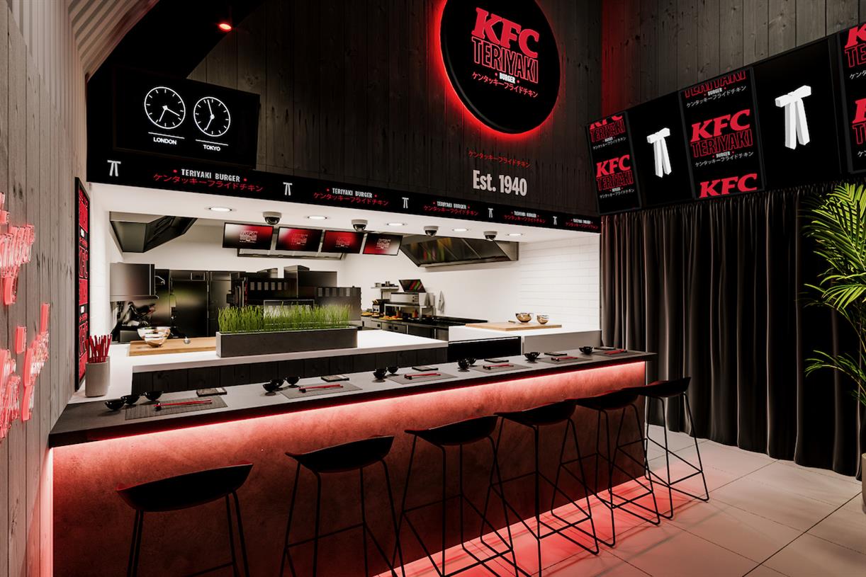 KFC converts restaurant into omakase experience to celebrate Teriyaki Burger launch