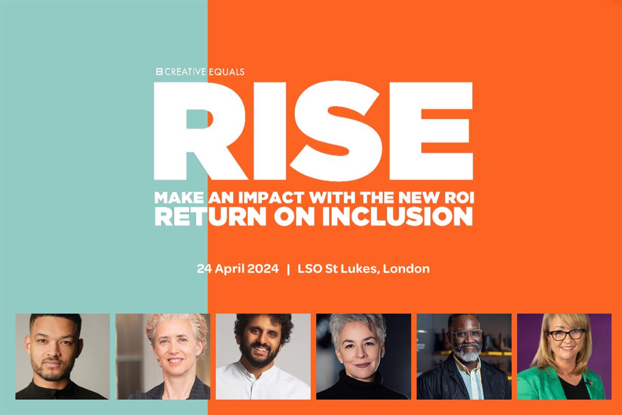 Diageo, P&G, Mindshare and BBC among speakers at Creative Equals' Rise 2024