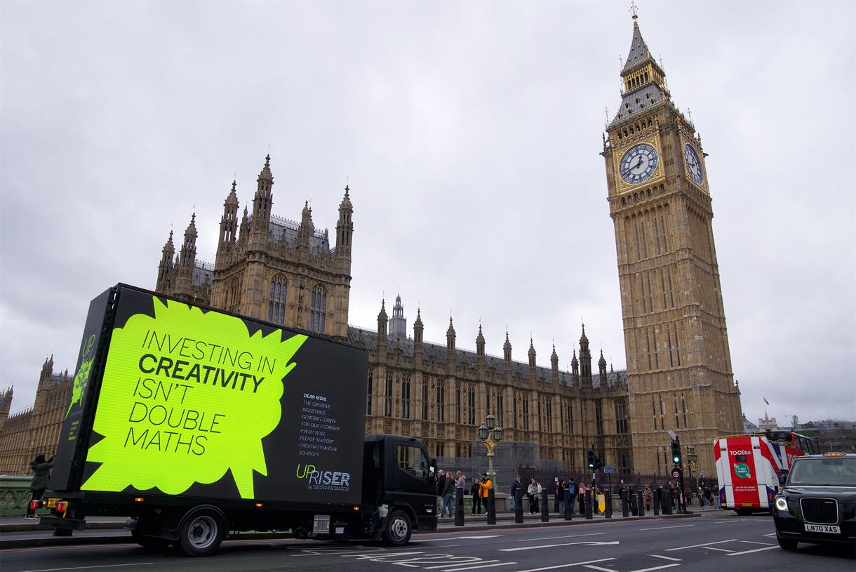 Maths? Saatchi & Saatchi schools UK prime minister about investing in creativity