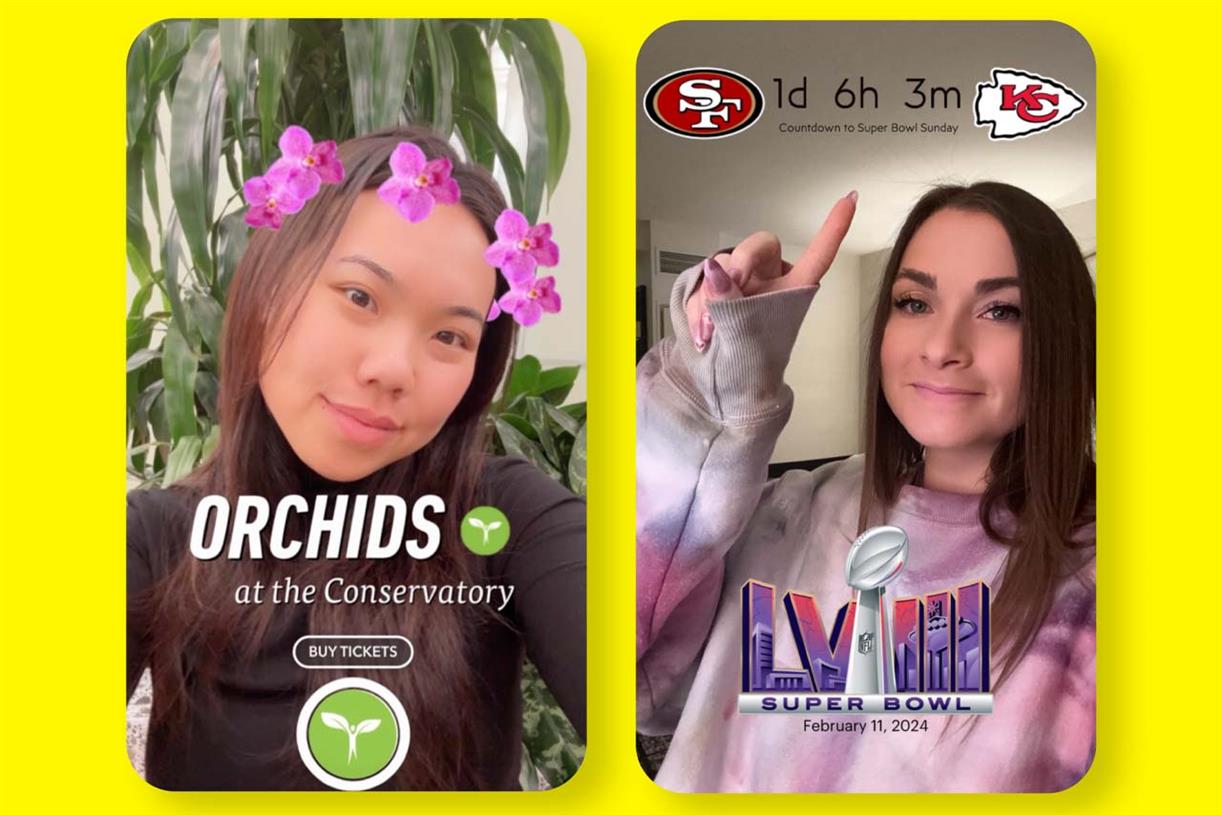 Snapchat brings sponsored AR filters to advertisers