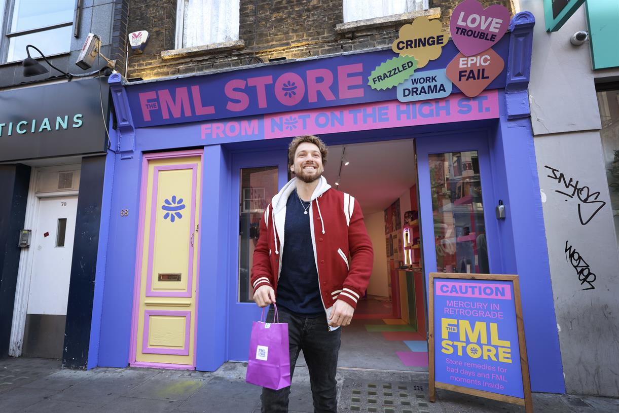 Notonthehighstreet invites people to exchange their 'FML' stories for a gift