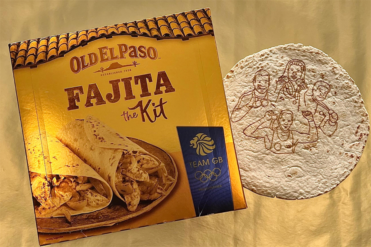 Old El Paso imprints Team GB's greatest Olympic moments onto tortillas