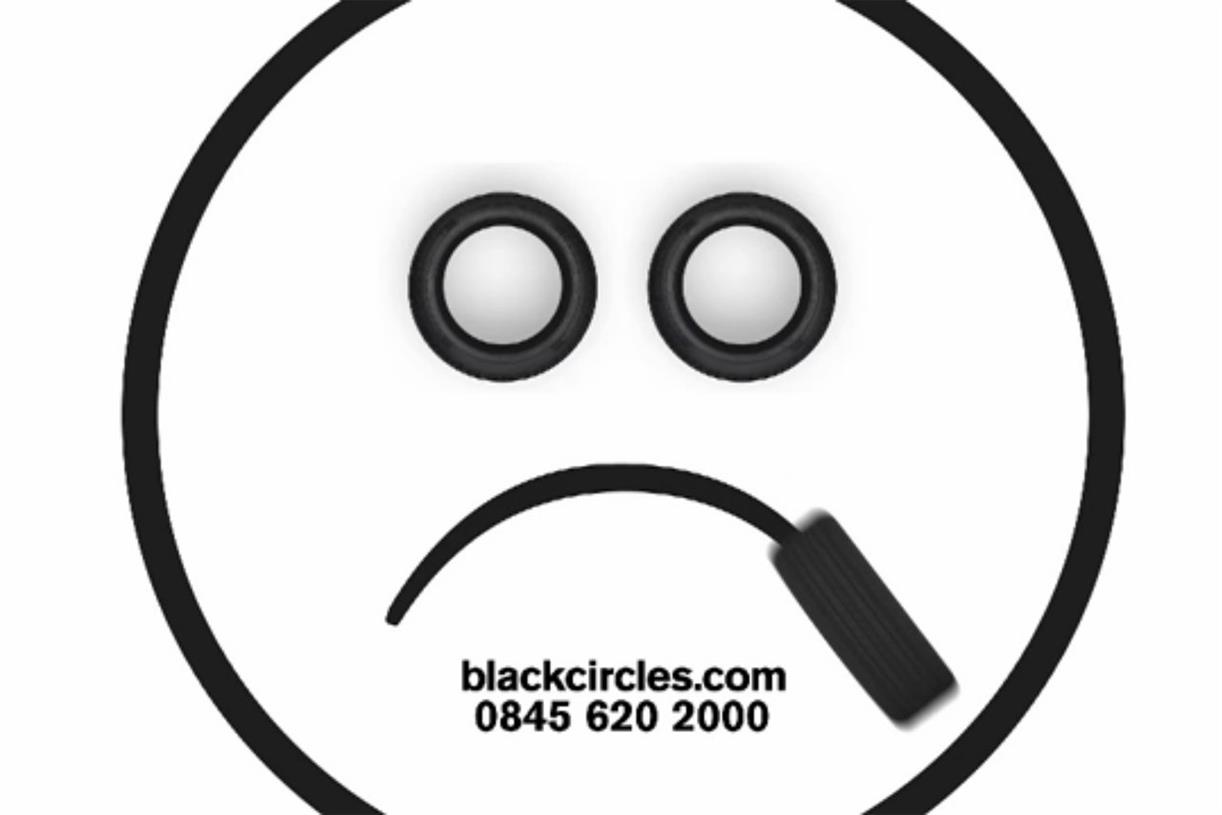 Black circles