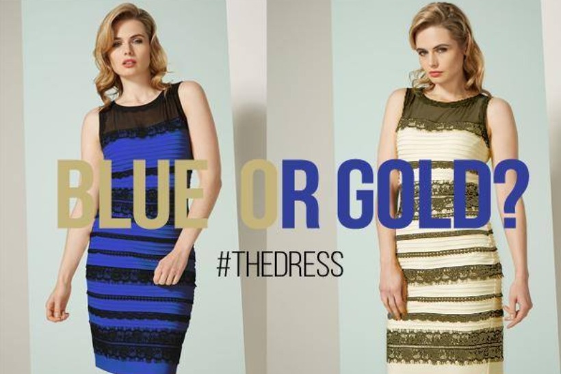 gold or blue dress original