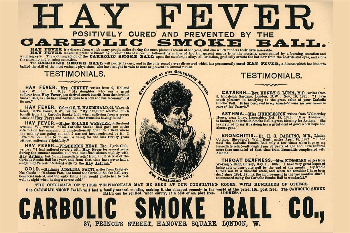 No 70: The Carbolic Smoke Ball ad