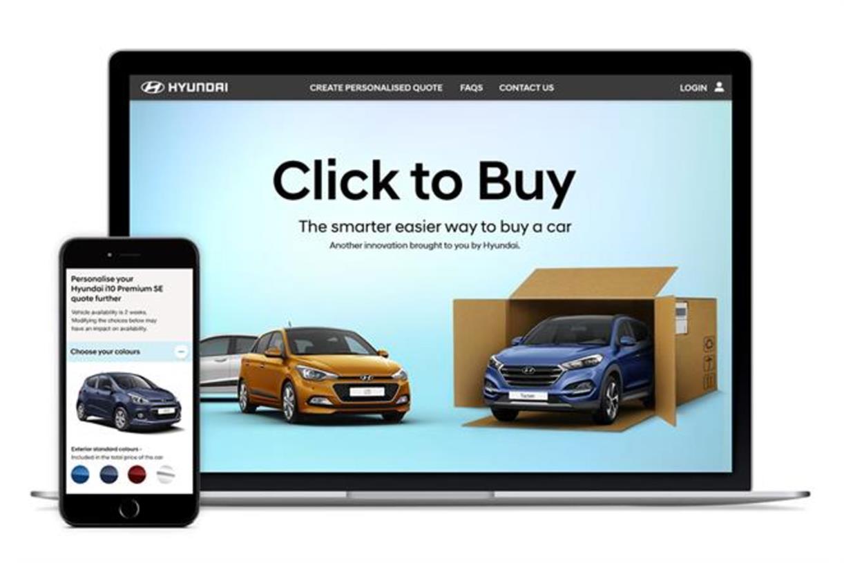 Image of Hyundai Direct website
