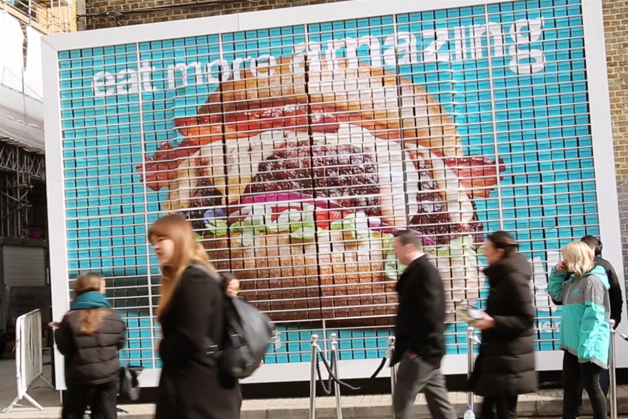 Why Deliveroo created an edible billboard of burgers