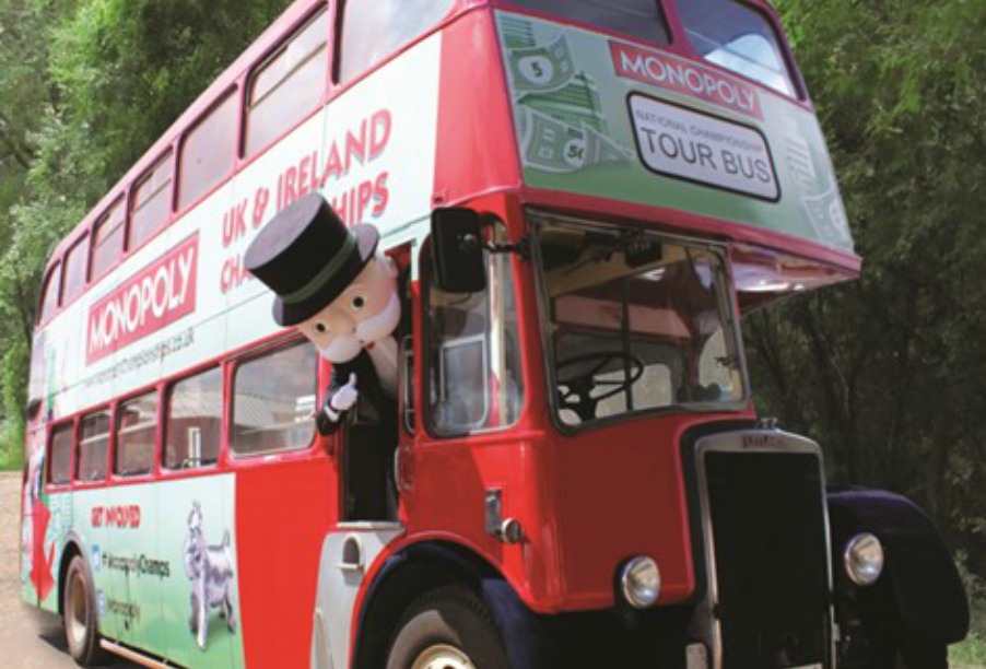 Hasbro launches Monopoly Championships with touring bus