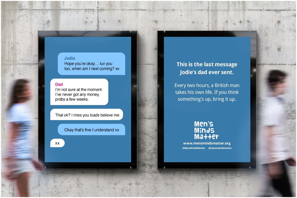 Men's Minds Matter and Media Bounty launch male suicide campaign