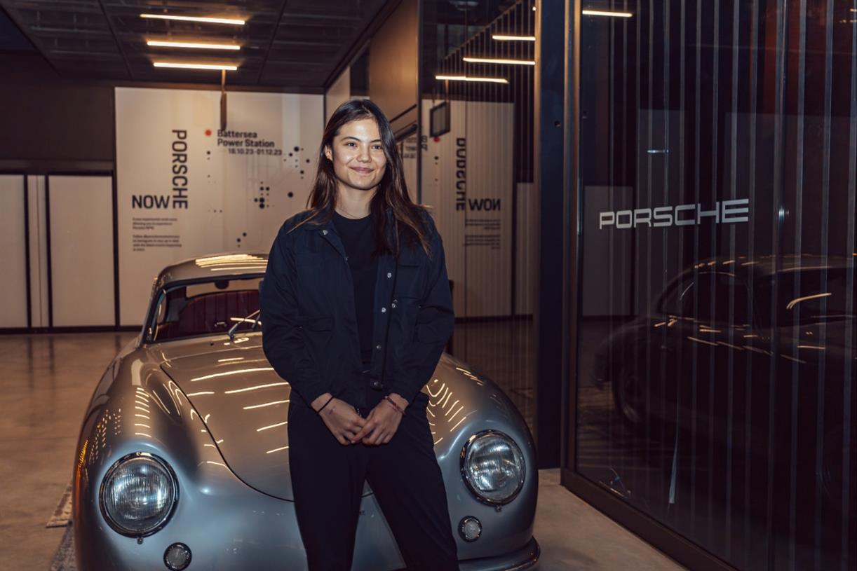 Porsche joins forces with Emma Raducanu at Battersea Power Station event