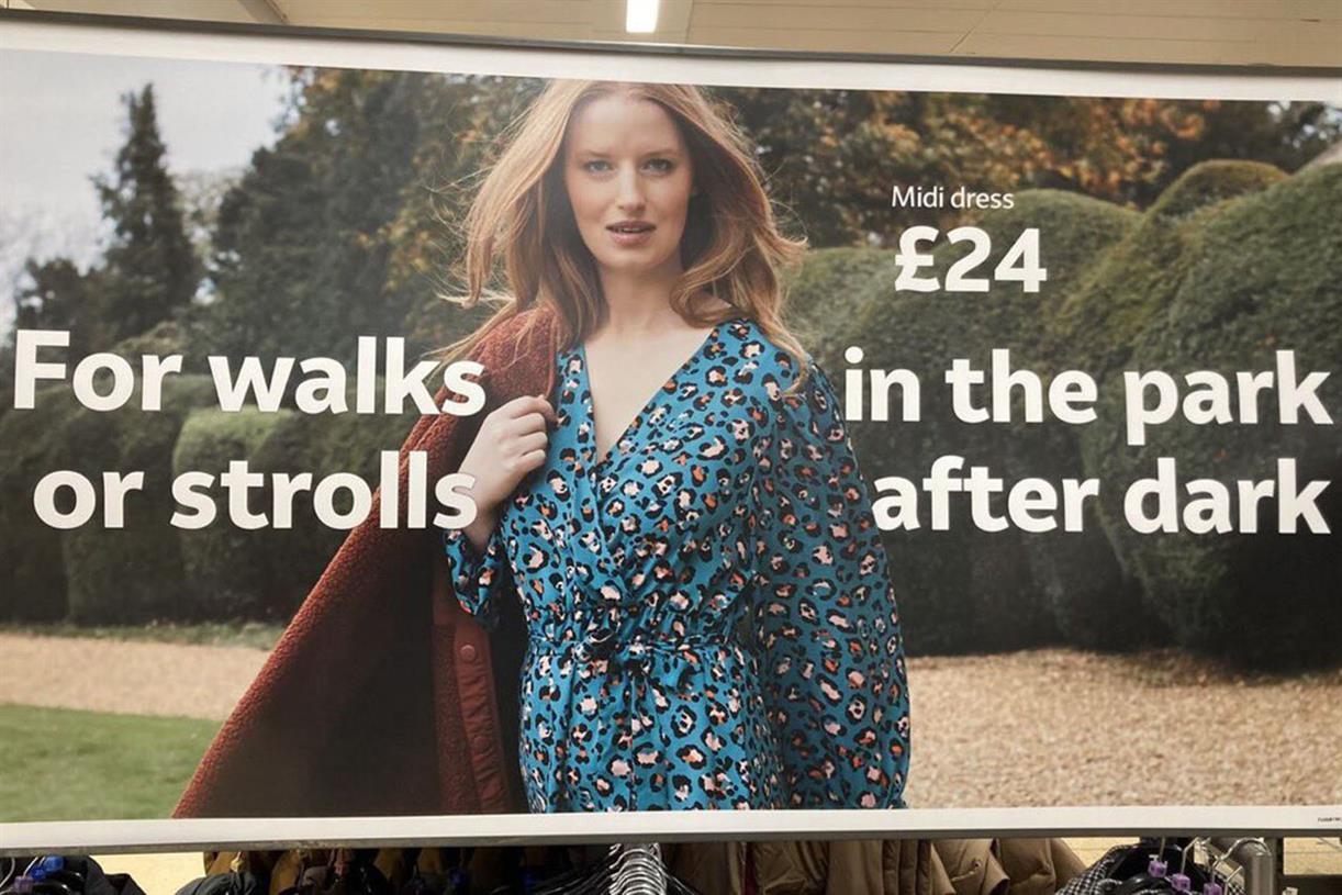 Sainsbury's pulls clothing ad after complaints around women's safety