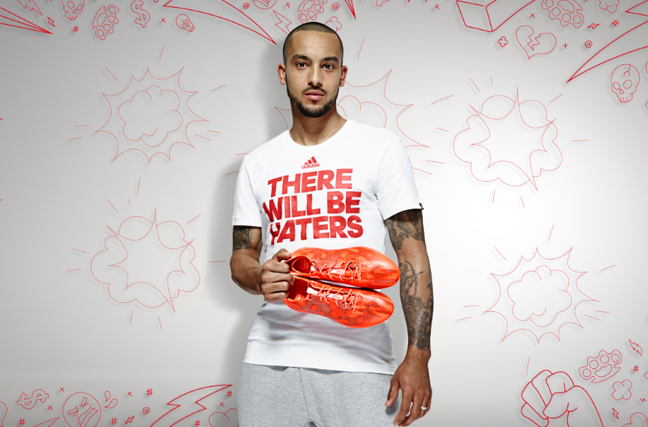 Competir Incontable Mejor Theo Walcott joins Adidas 'There will be haters' campaign