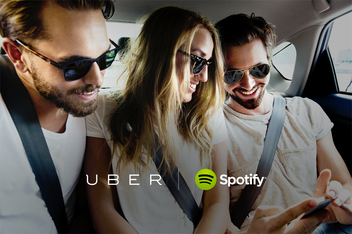 SpotifyUber deal lets passengers control the music