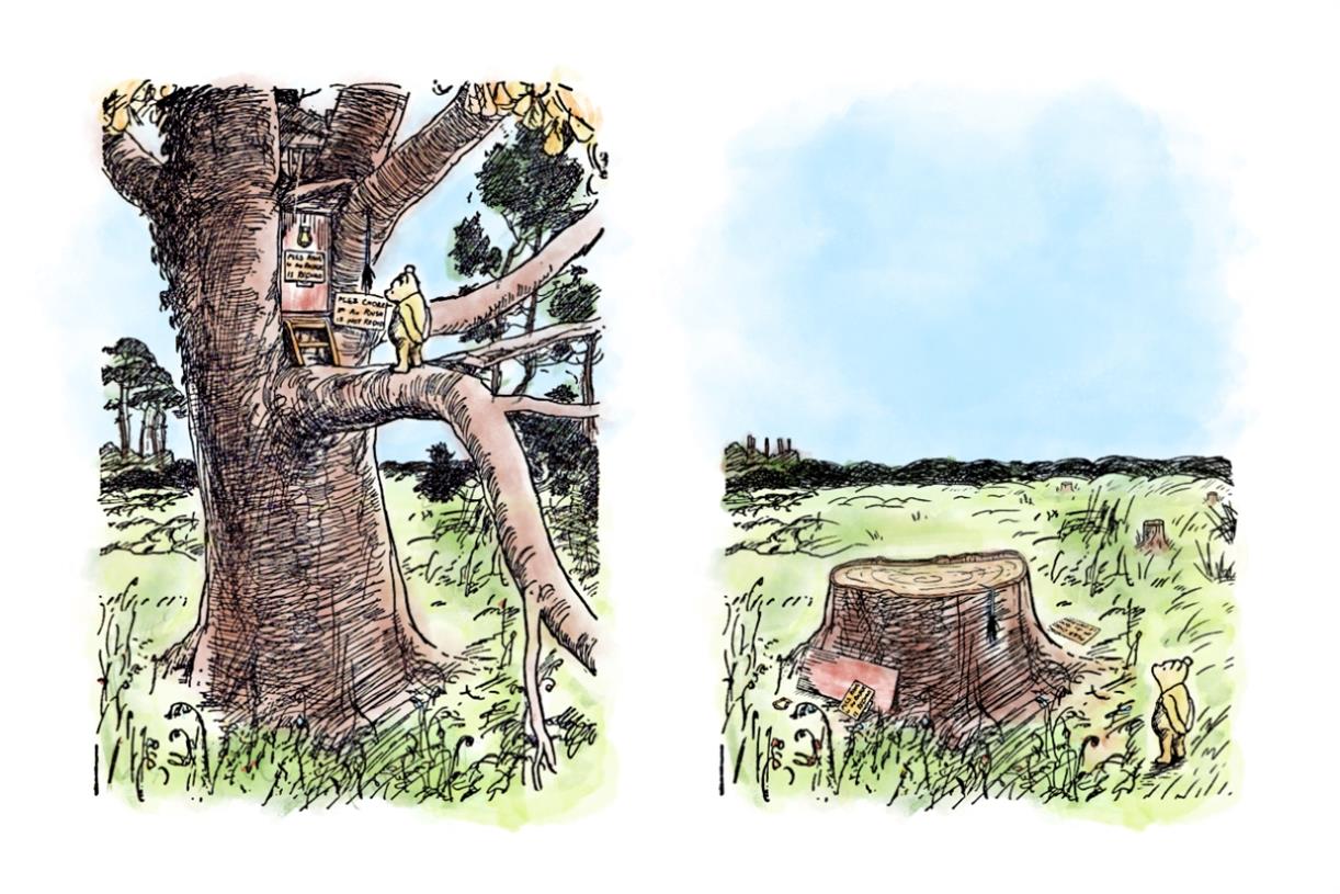 Who Gives A Crap reimagines Winnie-the-Pooh with a deforested home