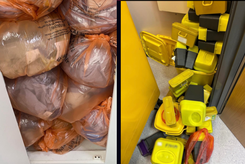 Clinical waste piles up at GP practices as LMCs highlight needlestick risk
