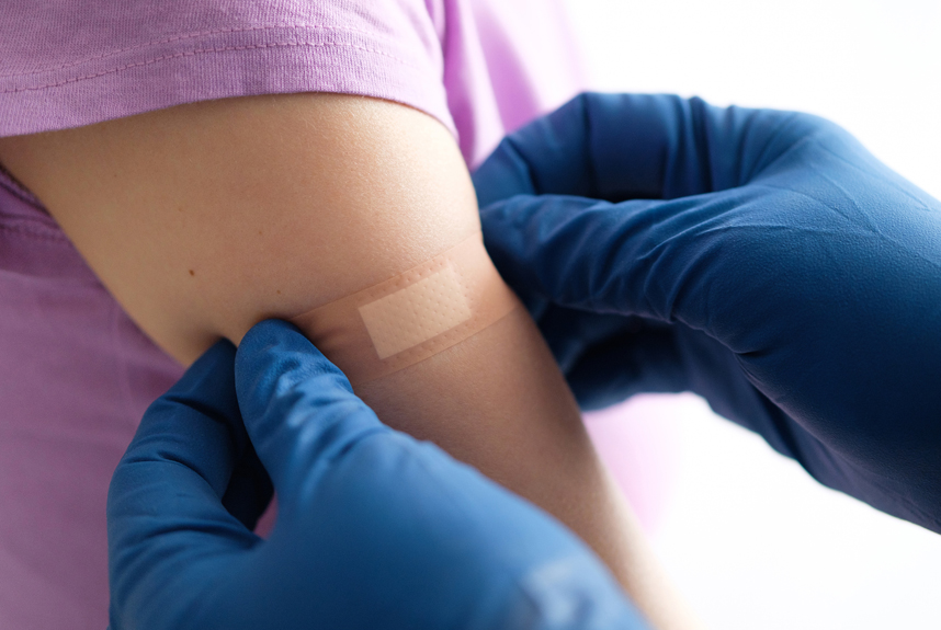 Which parts of England are furthest behind as child vaccine PR campaign begins?