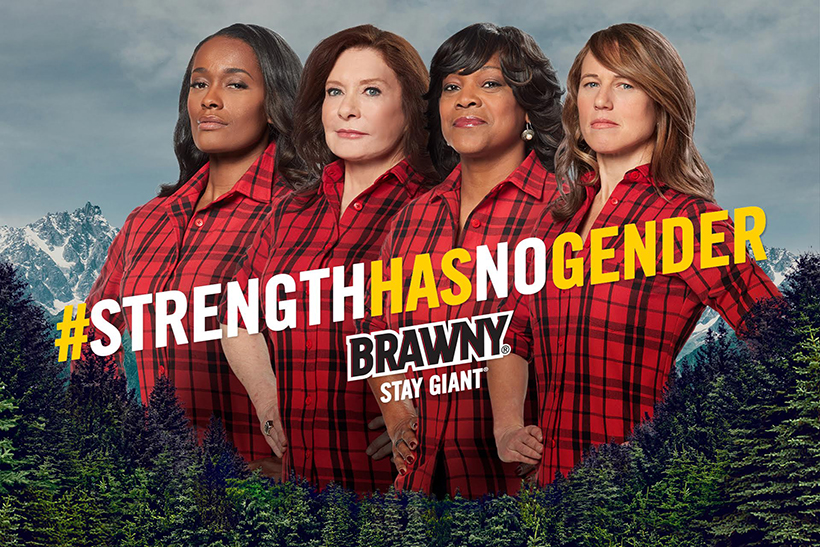Brawny women wear iconic plaid in #StrengthHasNoGender campaign
