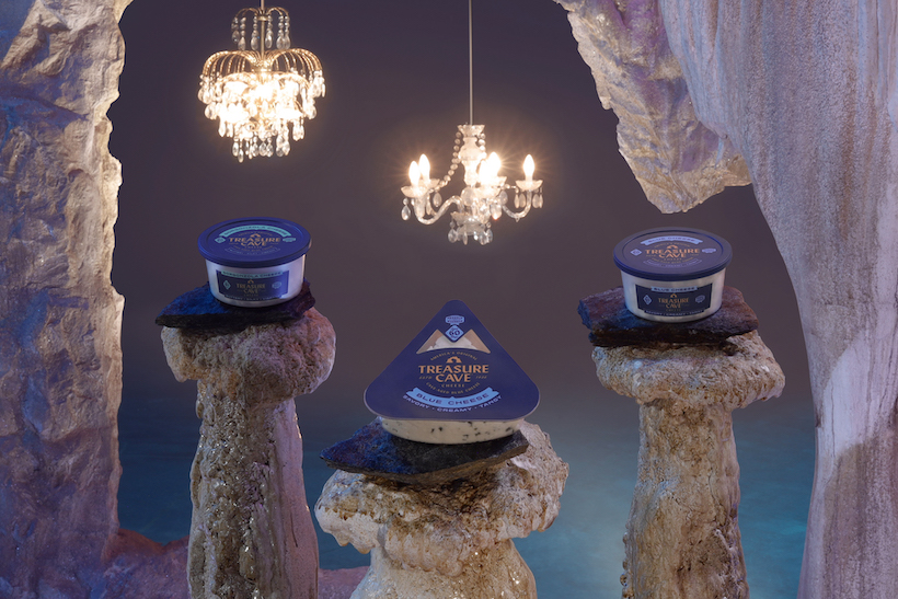 Blue cheese brand Treasure Cave announces rebrand with quirky campaign