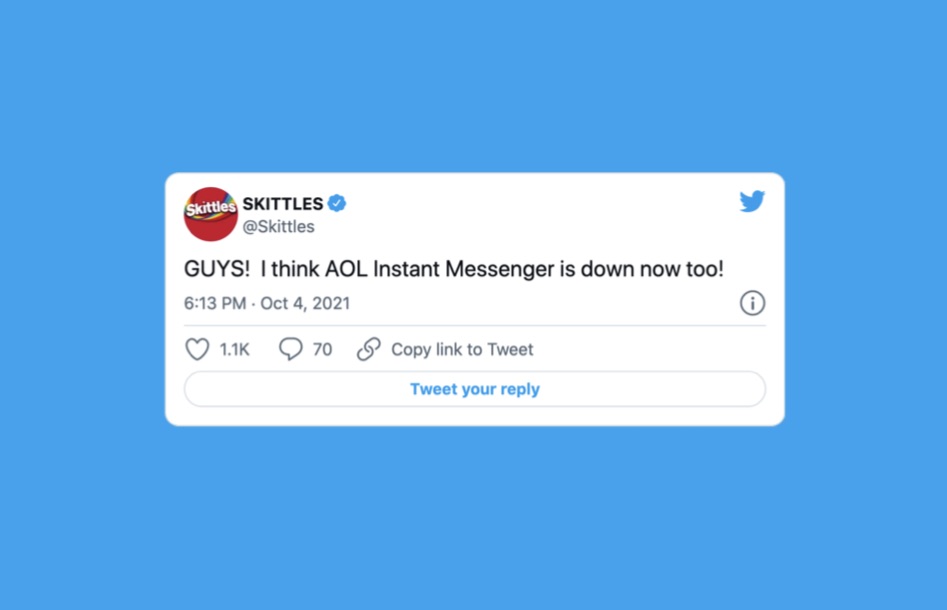 Here are the 13 funniest brand reactions to the Facebook and Instagram