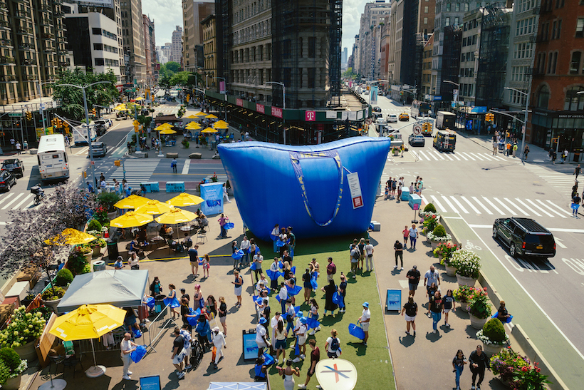 Ikea's Blue Bag Is Bigger Thanks to This Traveling Sculpture