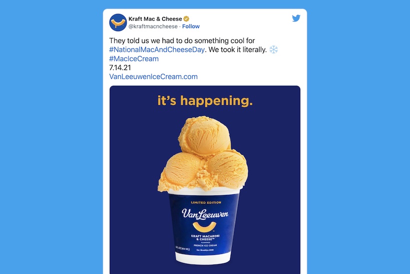Does your brand really need to be an ice cream flavor? Maybe.