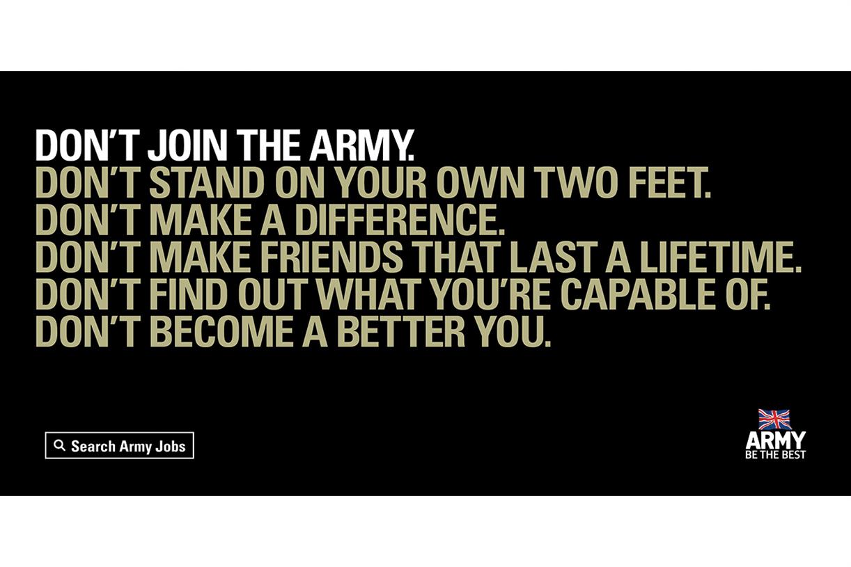 Army "don't Become A Better You" By Karmarama