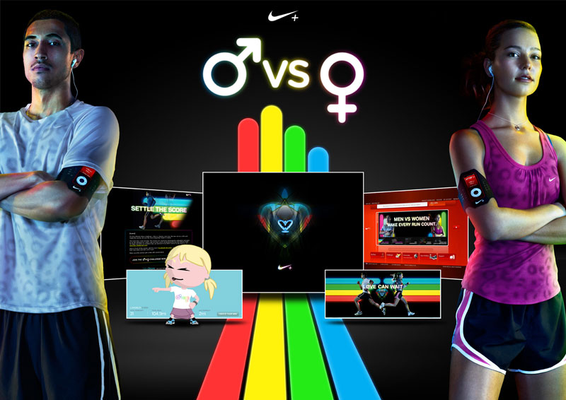 Trasplante expedido Zumbido Nike+ "Men vs Women" by AKQA | Campaign US