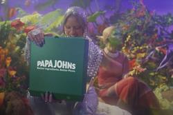 Screen shot from Papa John's Planet Chorizo ad
